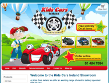 Tablet Screenshot of kidscarsireland.ie